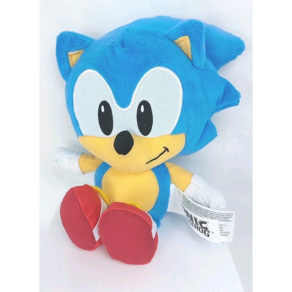 2024 Sonic the Hedgehog 9" Plush Classic‎ Sonic Jakks Pacific SEGA Official Toy